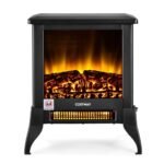 Elektrinis šildytuvas 1800W su reguliuojama temperatūra (Juoda)