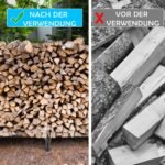 Metalinis malkų stovas su vandeniui atspariu uždangalu (Pilka)