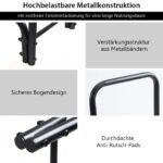 Metalinis malkų stovas su rankenomis (Juoda)