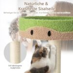 Penkių aukštų kačių draskyklė su poilsio platformomis ir guoliu (Ruda)