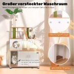 Daugiafunkcinis kačių namelis su draskykle ir slėptuve (Žalia)