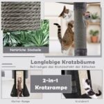 Trijų aukštų kačių namelis su draskykle ir žaislais (Pilka)