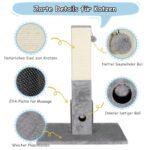 Vertikalus draskomasis namelis su masažine funkcija (Pilka)