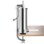 Nerūdijančio plieno dešrų kimšimo mašina 3 kg talpos (Sidabrinė)