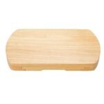 Medinė sūrio lenta su 4 dalių peilių rinkiniu (Natūrali)