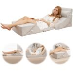 Ortopedinis 6 dalių pagalvių komplektas nugarai ir kojoms (Pilka)