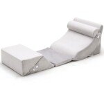 Ortopedinis 6 dalių pagalvių komplektas nugarai ir kojoms (Pilka)