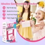Elektroniniai 37 klavišų klavišiniai vaikams su mikrofonu ir natų stovu (Rožinė)