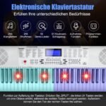 Elektroniniai 61 klavišo klavišiniai (Balta)