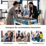 Stalo futbolas su 14 žaidėjų ir dviem kamuoliukais (Daugiaspalvė)