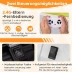 Elektrinis vaikiškas visureigis su 12V baterija ir nuotoliniu valdymo pulteliu (Balta)