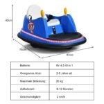 Elektrinis vaikiškas paspirtukas su 360 laipsnių apsisukimu (Mėlyna)