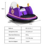 Elektrinis vaikiškas paspirtukas su muzika ir šviesomis (Violetinė)