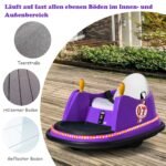 Elektrinis vaikiškas paspirtukas su muzika ir šviesomis (Violetinė)