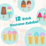 Žaislinis ledų vežimėlis su priedais (Rožinė)