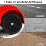 Elektrinis vaikiškas automobilis su muzika ir LED apšvietimu (Raudona)