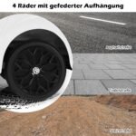 Elektrinis vaikiškas automobilis su muzika ir LED šviesomis (Balta)