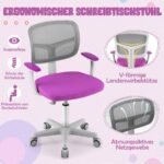 Reguliuojamo aukščio vaikiška kėdutė su atlošu (Violetinė)