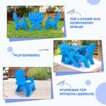 Vaikiška kėdžių ir stalo grupė (Mėlyna)