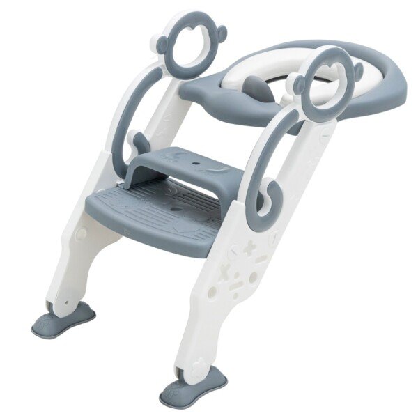 Tupynė su kopėtėlėmis ir rankenomis mažyliams (Pilka)