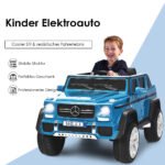 Elektrinis vaikiškas automobilis su pakaba 115 cm (Mėlyna)