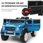 Elektrinis vaikiškas automobilis su pakaba 115 cm (Mėlyna)