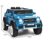 Elektrinis vaikiškas automobilis su pakaba 115 cm (Mėlyna)