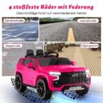 Elektrinis automobilis vaikams su MP3 grotuvu ir 2.4G nuotolinio valdymo pulteliu (Rožinė)