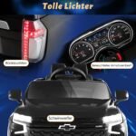Elektrinis vaikiškas automobilis su 2.4G nuotolinio valdymo pulteliu ir amortizacija (Juoda)