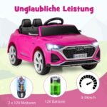 Elektrinė transporto priemonė vaikams su nuotoliniu valdymu (Rožinė)