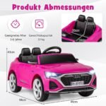 Elektrinė transporto priemonė vaikams su nuotoliniu valdymu (Rožinė)