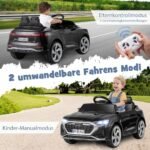 Elektrinė vaikiška transporto priemonė su distanciniu valdymu (Juoda)