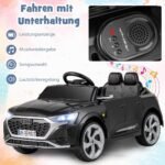 Elektrinė vaikiška transporto priemonė su distanciniu valdymu (Juoda)
