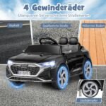Elektrinė vaikiška transporto priemonė su distanciniu valdymu (Juoda)