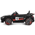 Elektrinis vaikiškas automobilis su 2.4G nuotolinio valdymo pultu (Juoda)