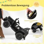 Elektrinis vaikiškas automobilis su 12V akumuliatoriumi ir nuotolinio valdymo pultu (Juoda)