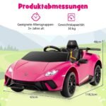 Elektrinis vaikiškas automobilis su nuotolinio valdymo pulteliu (Rožinė)