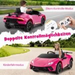 Elektrinis vaikiškas automobilis su nuotolinio valdymo pulteliu (Rožinė)