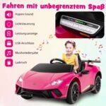 Elektrinis vaikiškas automobilis su nuotolinio valdymo pulteliu (Rožinė)
