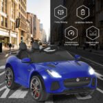 Elektrinis vaikiškas automobilis su istorijomis ir muzika (Mėlyna)