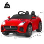 Elektrinis vaikiškas automobilis su muzika ir šviesomis (Raudona)