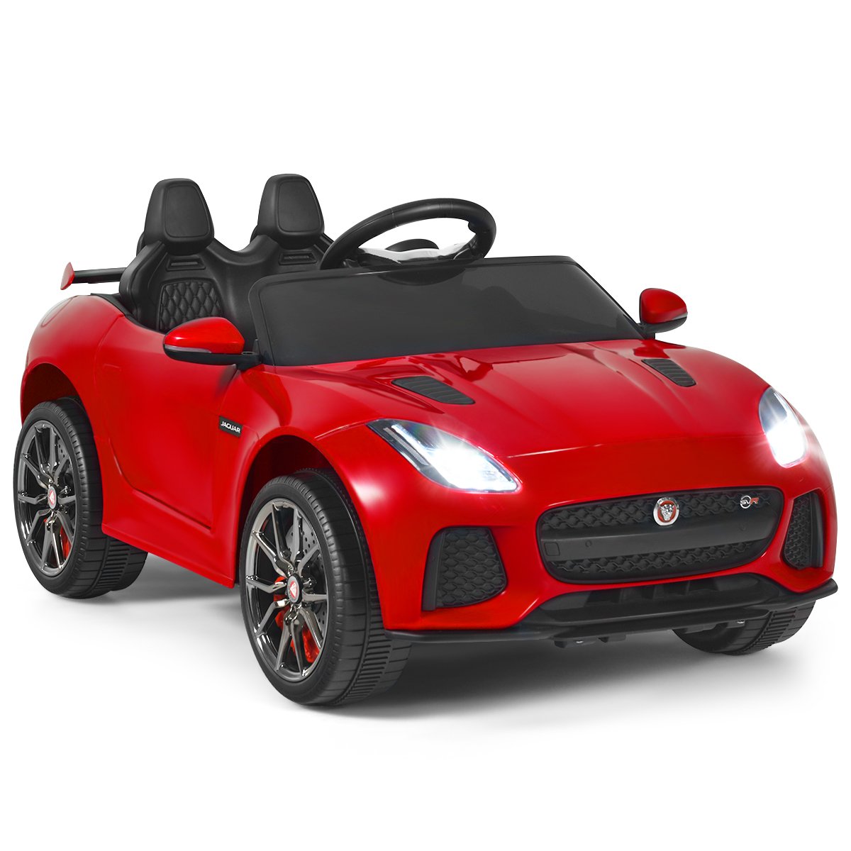 kinderauto-kinderfahrzeug-ty327674de-re-3 Elektrinis vaikiškas automobilis su muzika ir šviesomis (Raudona)