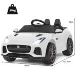 Elektrinis vaikiškas automobilis su muzika (Balta)