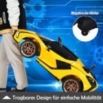 Elektrinė transporto priemonė vaikams su 12V akumuliatoriumi (Geltona)