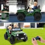 Elektrinis automobilis vaikams dvivietis (Žalia)