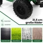 Elektrinis automobilis vaikams dvivietis (Žalia)
