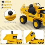 Elektrinis vikšrinis savivartis vaikams (Geltona)