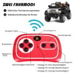 Elektrinis vaikiškas automobilis su pulteliu (Juoda)