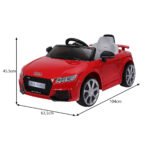 Elektrinis vaikiškas automobilis su dviem varikliais ir MP3 (Raudona)