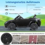 Elektrinis automobilis vaikams su LED ir muzika (Juoda)